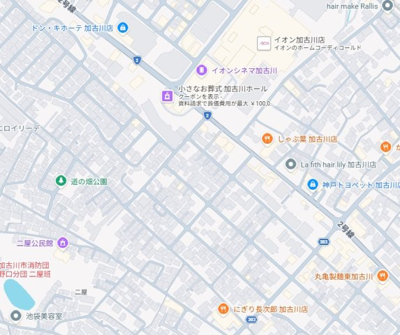 加古川市平岡町新在家　第6期　新築一戸建ての地図