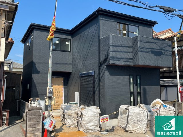 加古川市平岡町新在家　第6期　新築一戸建ての外観|周辺は落ち着いた街並みの住宅地！子育てがしやすい住環境です！まだ未完成ですが、現地でしかわからない事もございます。是非一度ご覧ください。