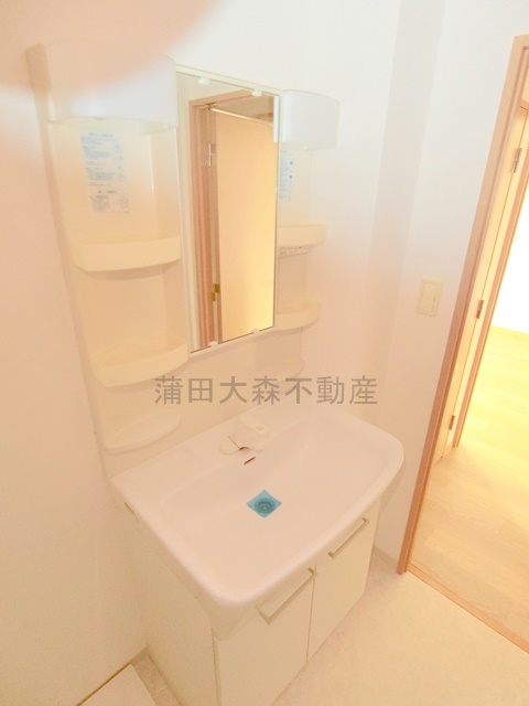 武蔵新田駅最上階角部屋の洗面所