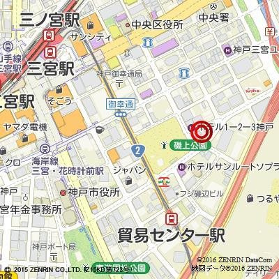 イトーピア三宮アーバンステージの地図