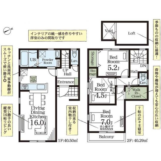 越谷市赤山町の間取り