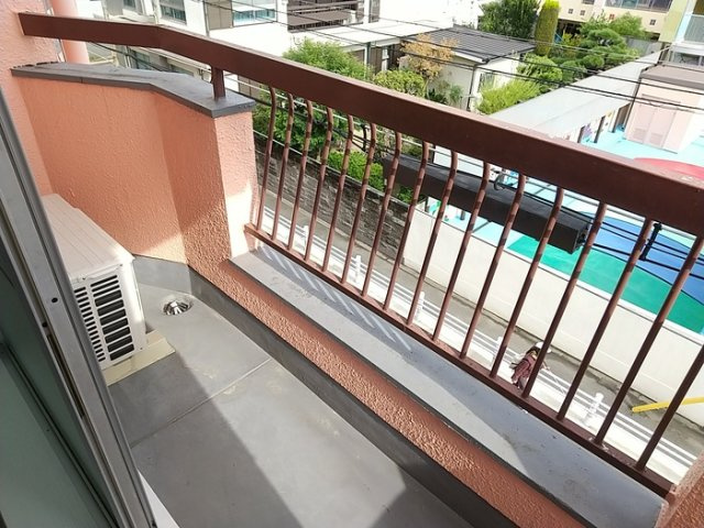 双輪建物第八コーポのバルコニー