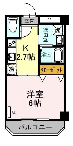 双輪建物第八コーポの間取り