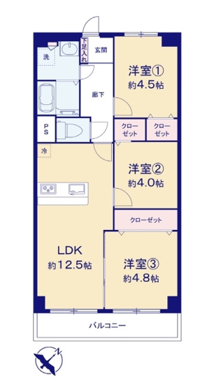【間取り】 | DIKマンション和光D棟（成増店） | ※図面と現況が異なる場合は現況優先となります。