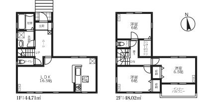羽生市南羽生4丁目　新築一戸建て　リーブルファイン　01の間取り|全居室6帖以上の広々間取りでゆとりのある生活♪