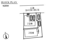 羽生市南羽生4丁目　新築一戸建て　リーブルファイン　01の区画図|全2棟