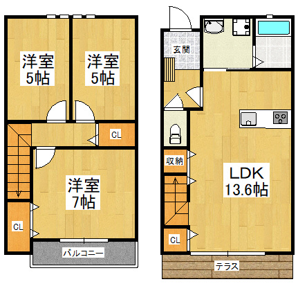【間取り】 | ブリーズテラス本町