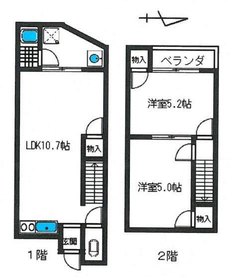 【間取り】 | 山科北花山貸家