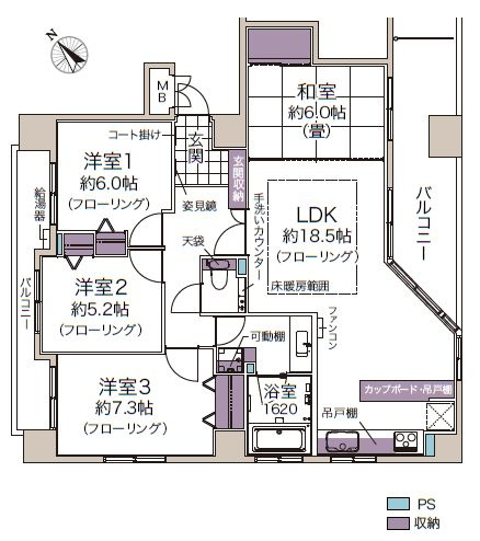 【間取り】 | ミリオン菊水駅前