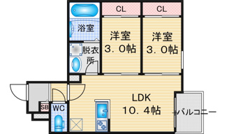 【間取り】 | REGALEST野並 | 略図の為、現状優先