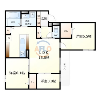 【間取り】 | Clashist清水丘West　清水丘小学校区 | Clashist清水丘West（クラシストシミズガオカウエスト）　間取り