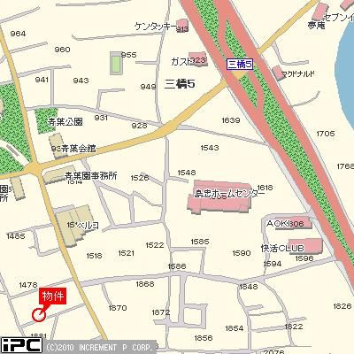 【地図】 | ビーライン三橋Ｂ棟