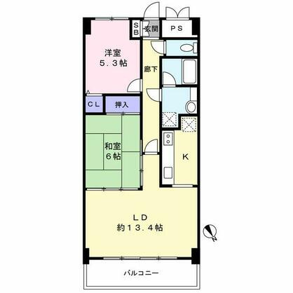 ライオンズマンション川奈マリンビューの間取り