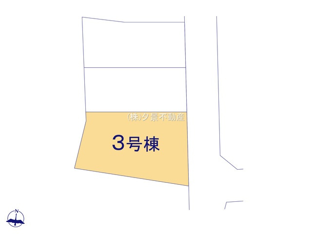 《仲介手数料無料》浦和区上木崎８丁目12-4新築一戸建て‎の区画図