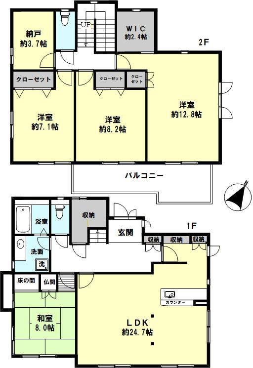 神戸西区竹の台１丁目戸建の間取り