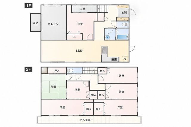 中古戸建　熊谷市肥塚の間取り
