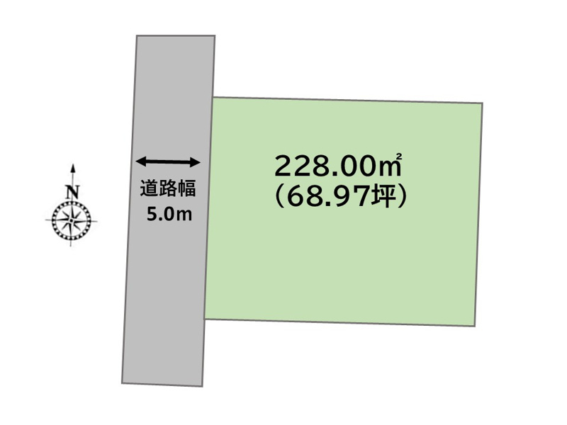 【深谷市緑ヶ丘　全体区画図】