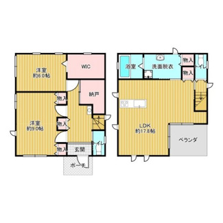【間取り】 | ～商談中～洲本市海岸通二丁目・一戸建 | 図面と現況が異なる場合は現況優先です。