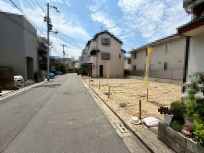 【前面道路含む現地写真】 | 上野芝向ヶ丘町１丁　売土地 | 親切・丁寧を心がけ、お客様目線で物件探しのお手伝いをさせて頂きます♪お気軽にお問い合わせください！