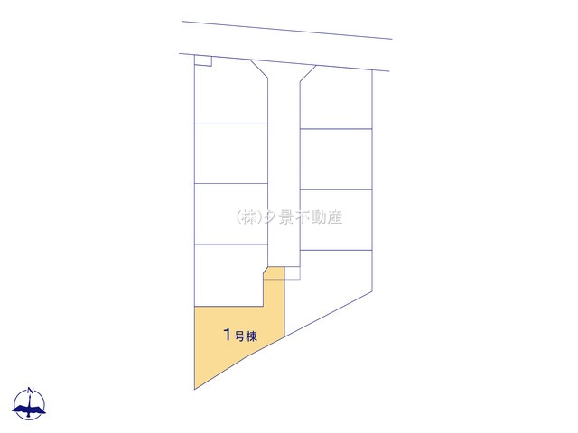 《仲介手数料無料》中央区大戸５丁目1-10-3新築一戸建て‎サニータウンの区画図