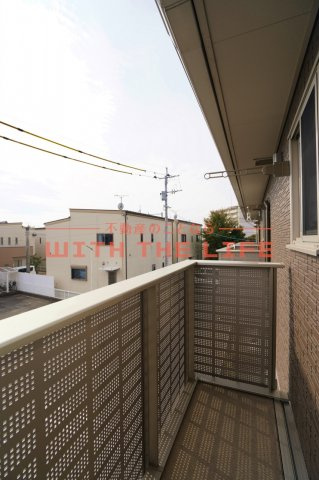 アモリール津福【キャッシュバック対象の物件】のバルコニー|陽当たり良好なバルコニーです