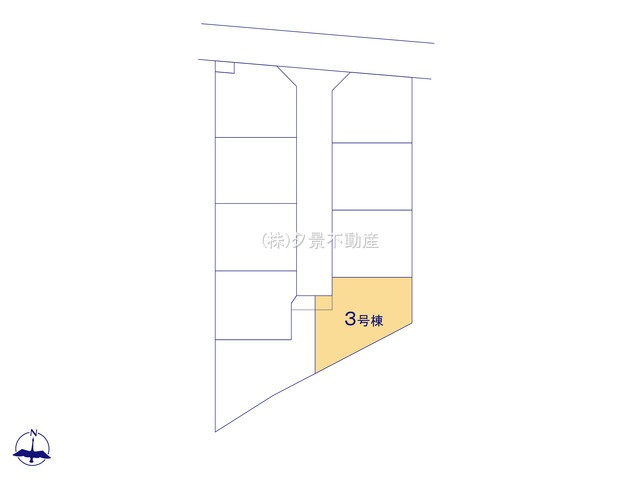 《仲介手数料無料》中央区大戸５丁目1-10-3新築一戸建て‎サニータウンの区画図