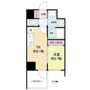 セレニテ新大阪グランデ　ミリューの間取り