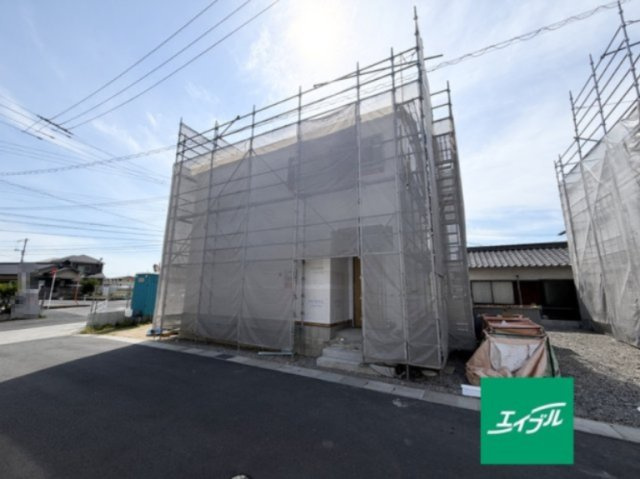 【外観】 | クレイドルガーデン倉敷市連島町鶴新田第17 (全4棟) | 建築中(2026年6月中旬撮影)
