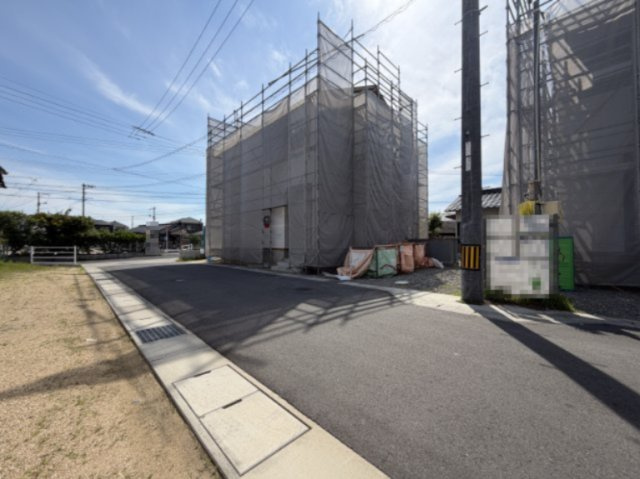 【前面道路含む現地写真】 | クレイドルガーデン倉敷市連島町鶴新田第17 (全4棟)