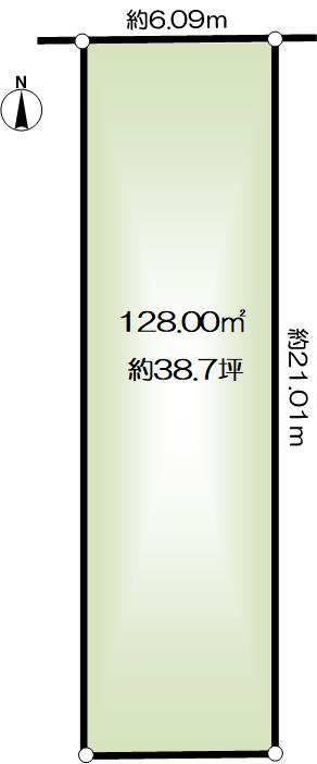 篠原中町４丁目売土地の土地図