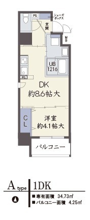 アザレア梅田の間取り