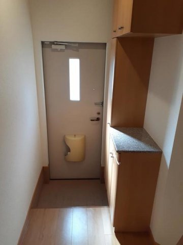 熊本市北区飛田４丁目のアパートの玄関|シンプルで使いやすい玄関です