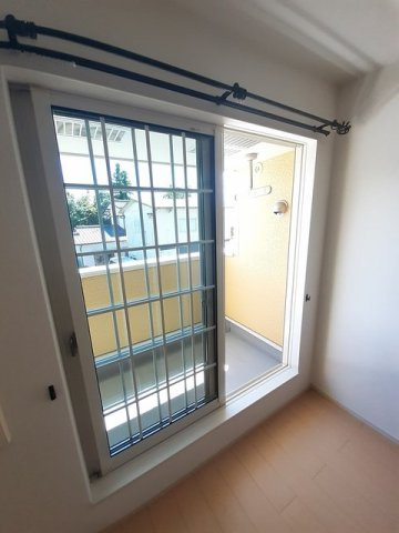 熊本市北区大窪２丁目のアパートのバルコニー|陽当たり良好なバルコニーです
