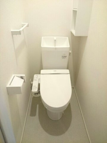 熊本市北区武蔵ケ丘８丁目のアパートのトイレ|清潔感のあるトイレです