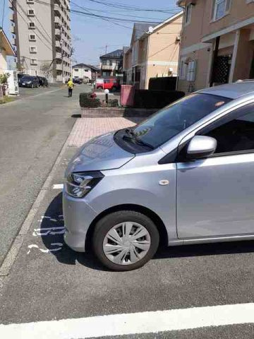 合志市幾久富のアパートの駐車場|駐車場完備です