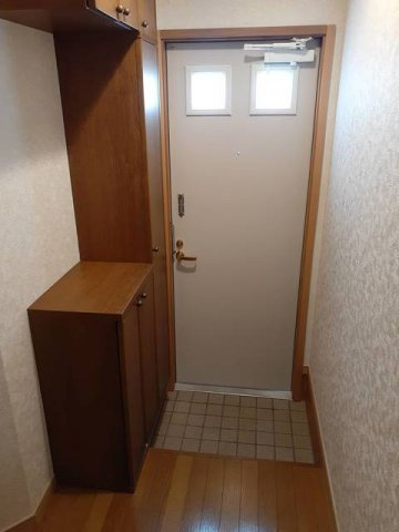 合志市幾久富のアパートの玄関|落ち着いた玄関です