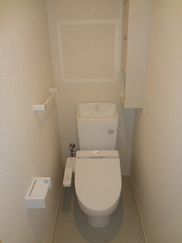 熊本市北区池田３丁目のアパートのトイレ|清潔感のあるトイレです