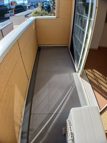 菊池郡菊陽町花立３丁目のアパートのバルコニー|お洗濯にも便利なバルコニー付き