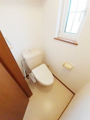 熊本市東区長嶺東６丁目のアパートのトイレ|トイレもきれいです