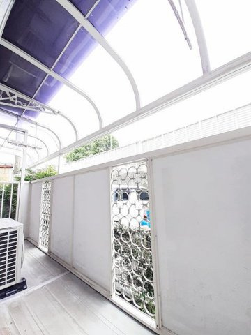 熊本市東区下南部３丁目のアパートのバルコニー|バルコニーからの眺めを楽しみながら食事をしませんか