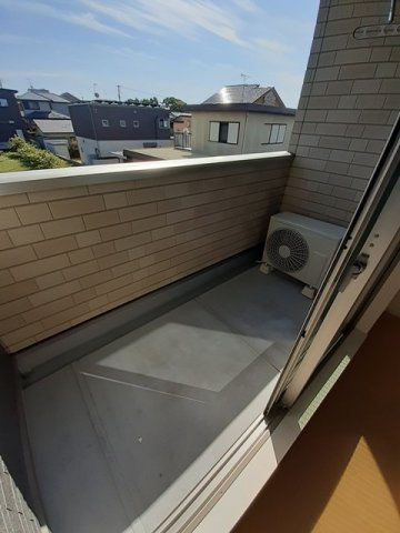熊本市北区楠６丁目のアパートのバルコニー|落ち着いた時間を過ごせるバルコニーです