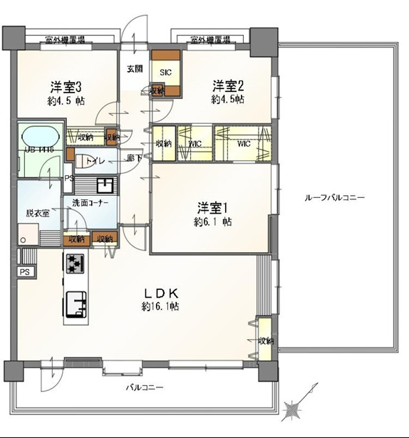 パセオ・TOKYOイーストの間取り