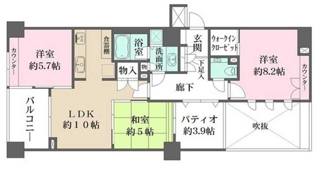 【間取り】 | サンクタス築地 | 間取り