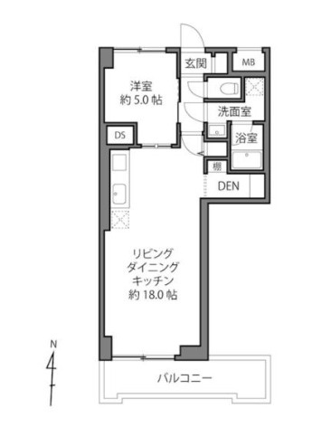 パシフィック第2門前仲町の間取り