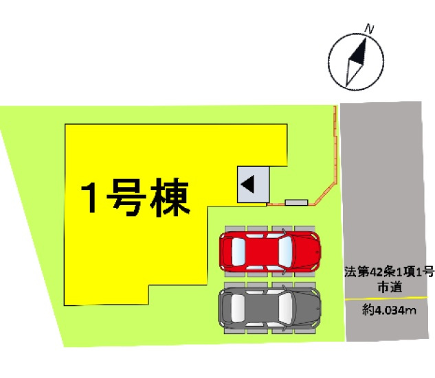 よかタウン／南区良町1丁目3期／１号棟の区画図