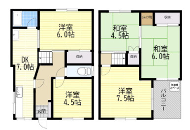 【間取り】 | 八尾市西山本町5丁目戸建