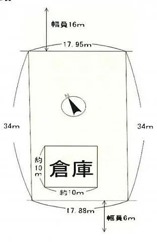 大津市今堅田２丁目の事業用地の区画図