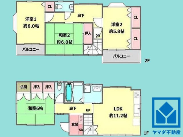西宮市樋ノ口町１丁目の間取り