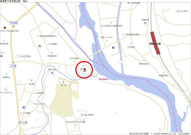 2025/12/1新規　戸建　下呂市金山町　98万の地図
