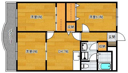 エミューデコンフォートの間取り